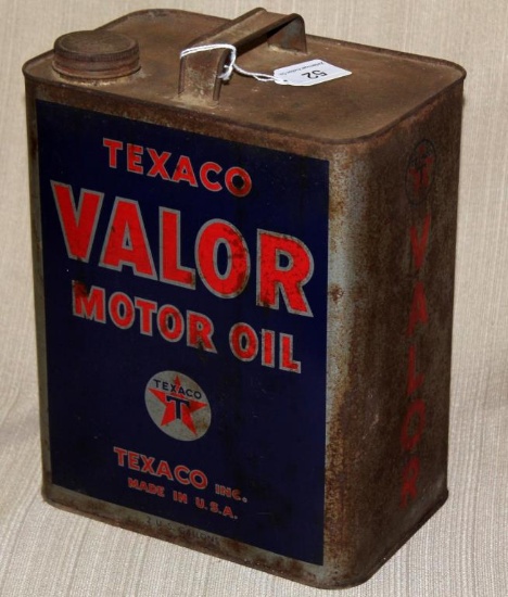 Texaco Valor Motor Oil 2 gal. can