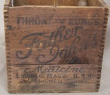 Father John's Medicine wooden box,