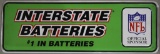 3 signs - Interstate Batteries press molded metal