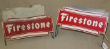 1 NOS Firestone Tire stand & 1 used Firestone Tire