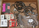 flat lot of SS hose clamps & misc