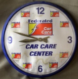 Federated Car Care Batt Oper clock, few water