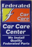 Federated Car Care Center metal sign, 35