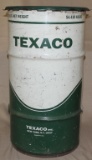 Texaco 120 lbs. steel drum w/lid