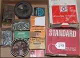 flat lot- cotter pins, washers, distributor caps