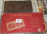 1945 PA license plate (poor), license plate