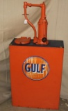 Bennett 306 Gulf Oil tank w/pump, good paint,
