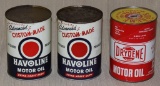 2 full quart can Havoline 10W motor oil & Drydene