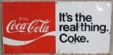 Coca Cola metal sign, some rust, 15