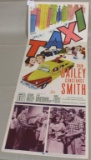 1952 TAXI movie lobby poster, 4 fold lines,