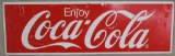 Coca Cola 2 side metal door panel sign,