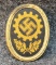 Daf German Workers WW2 hat badge NCO