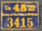 1925 Pennsylvania Resident hunter's license,metal