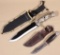 EDW. K. TRYON Co. Philadelphia Pennsylvania fixed blade leather handled knife with 4.75