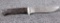 Custom Damascus fixed blade knife with 5