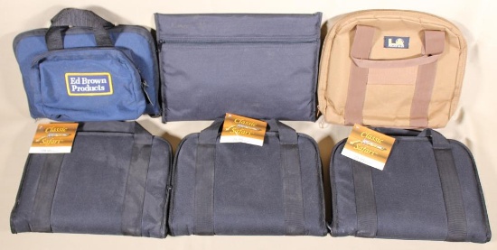 (6) Zipper hand gun pouches