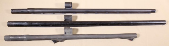 (3) assorted Remington 12ga. barrels, one with