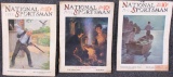 National Sportsman periodicals June & July 1928, May 1929, (3) total, assorted conditions