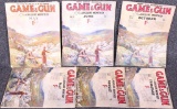 Game & Gun periodicals (6) total, 1933, 35, 40 & 41 respectively, assorted conditions
