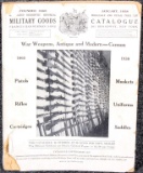 Francis Bannerman Sons Military Goods catalogue, January 1938, showing some wear