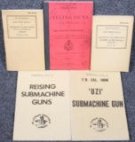 (5) manuals, Browning Machine Gun, Thompson,