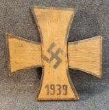 wooden Iron Cross WW2 grave marker