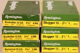 12ga. Remington (6) boxes slugger and O buck shot,