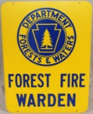 Forest Fire Warden double sided Dept. of Forests