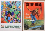(2) Forest Fire poster board signs 