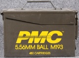 5.56mm PMC 223 A/D (480) rds. Ball M193 in ammo can