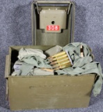 7.62x51mm (420) rds. on strippers in bandoleers packed in ammo can