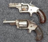 *lot of 2 Antique revolvers,