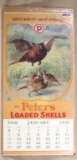 Peters Loaded Shells 1936/1992 calendar,