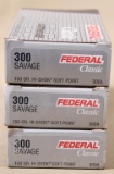 .300 Savage Federal Classic (3) boxes 150gr.