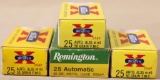.25 Auto Wester & Remington (4) boxes 50gr.