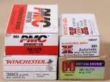 .380 auto assorted manufacturers (4) boxes