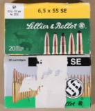 6.5x55 Sellier & Bellot (2) boxes 131 gr. boxes