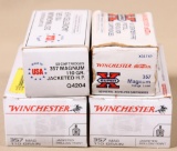 .357 Mag Winchester Olin (4) boxes 110 gr & 158 gr.