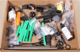lot of speed loaders, scope rings, shotgun tube limiters, cleaning supplies, mag. lifters, etc.
