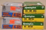 asstd lot of rifle ammunition - (40) rds .303 British; (68) rds 300 win mag; some show corrosion;