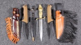 (2) Camillus Titanium fixed blade knives with 4.5