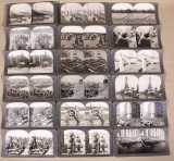 25 asstd World War I stereo picture cards