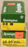 .32-20 win. Remington (2) boxes 100 gr. lead. Sold per box, 2 times the money