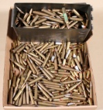 asstd flat lot of loose ammunition, hundreds of rounds from 7.65mm up to .300 Win Mag.
