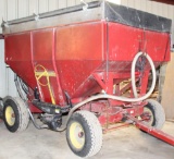seed tender gravity flow wagon with Systems One Speed Jet II airlock blower/vac, roll tarp