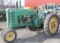 1939 JD A tractor, styled, Serial No. 482787