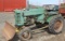 1950 JD M tractor w/front blade, Serial No. 42432