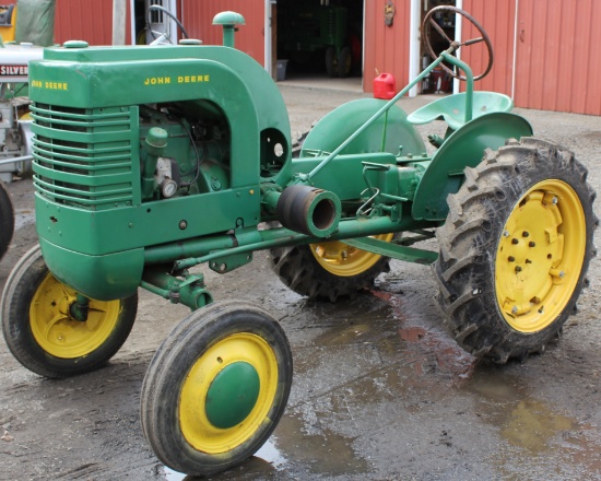 1944 JD LA tractor, Serial No. 8080