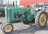 1939 JD A tractor, styled, Serial No. 482787