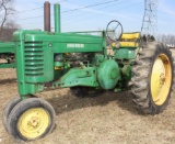 1949 JD A tractor, Serial No. 627848
